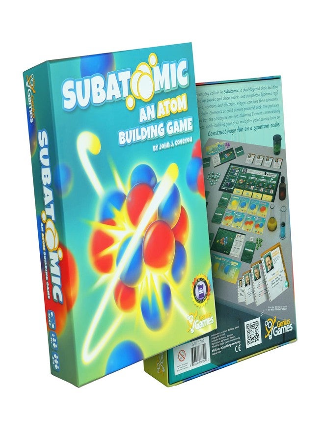 Genius Games Subatomic: an Atom Building Game (2nd Edition) | A Chemistry Game About Elements, Protons, Neutrons, and Electrons | Educational Science Board Games for Teens, Adults, Classrooms, Schools, and Family - Image 1